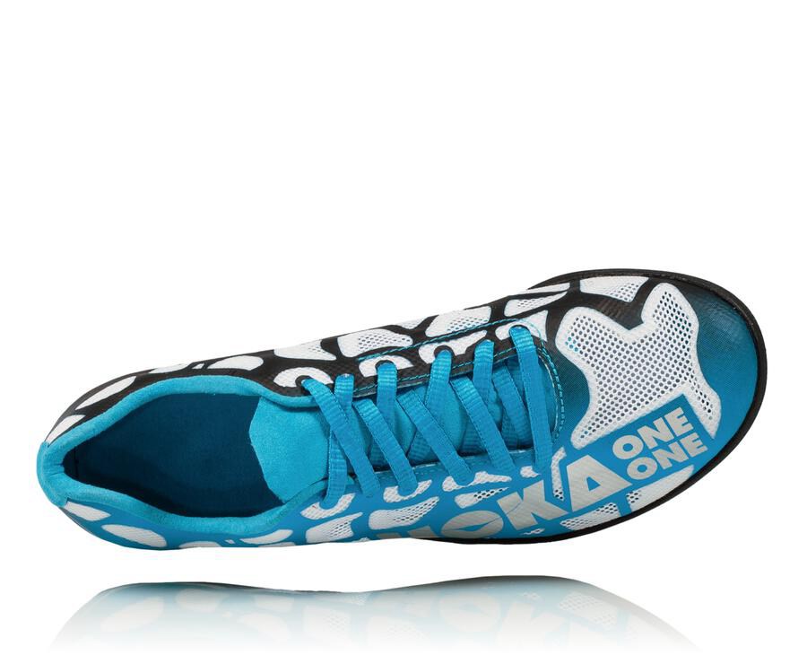 Tennis Hoka One One Rocket X Femme - Blanche/Bleu - NWR-037586